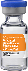 Carboprost Tromethamine Injection, USP Vial